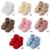 Breathable Infant Walking Shoes Soft Cotton Fabric Baby Booties Skid Proof Bottom Stylish Bowknot Design EasyTied