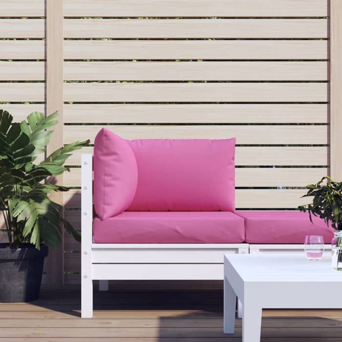 VidaXL Coussins de palette 3 pcs rose tissu Oxford 361790