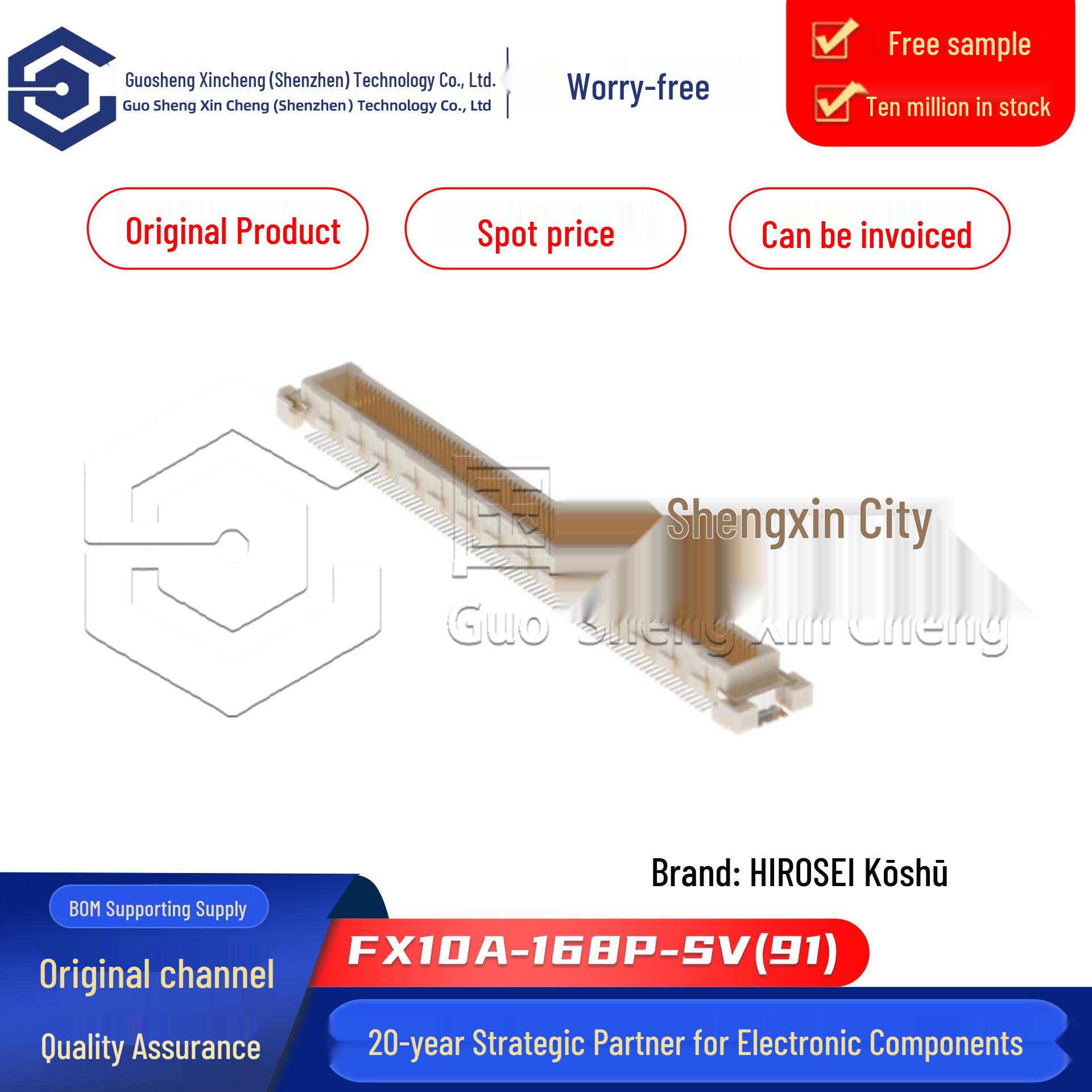 Original FX10A-168P-SV(91) 0.5mm Pitch 168-Pin Board-to-Board Stacking Connector