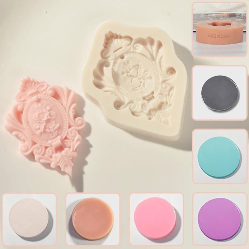 Unique Frame Silicone molds Photo Frame Fondant Molds Embossed Photo Frame Cake Decorations Molds Easy to Clean