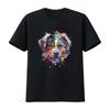 Splash Art Australian Shepherd T Shirt Aussie Lover S Vintage Washed Homme Designer Clothes Top For Everyday Wear Casual Soft