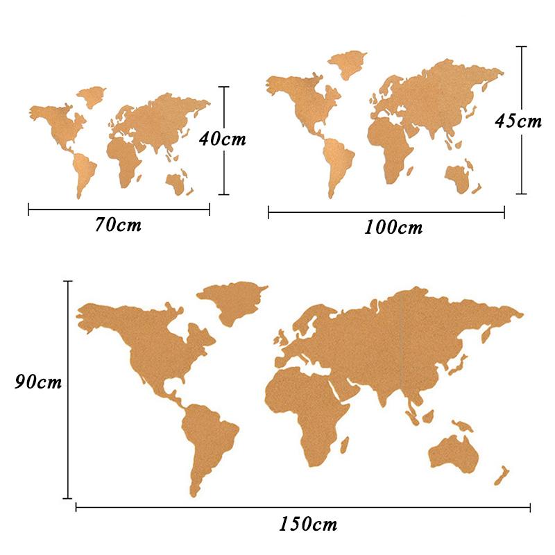 Cork World Map Puzzle Toy World Travel Footprint Po Background Wall Board With Adhesive Map Puzzle Toy Set Gift For Children