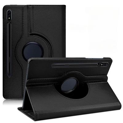 Custodia per tablet rotante a 360 gradi per Samsung Galaxy Tab S7 FE S7 S8 S9 Plus Custodia a vibrazione da 12,4 pollici per Samsung Tab S8 S9 Ultra A9 Plus Custodia in pelle