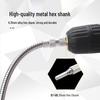 Rechargeable Electric Drill and Screwdriver with Soft Shaft and Universal Adapter