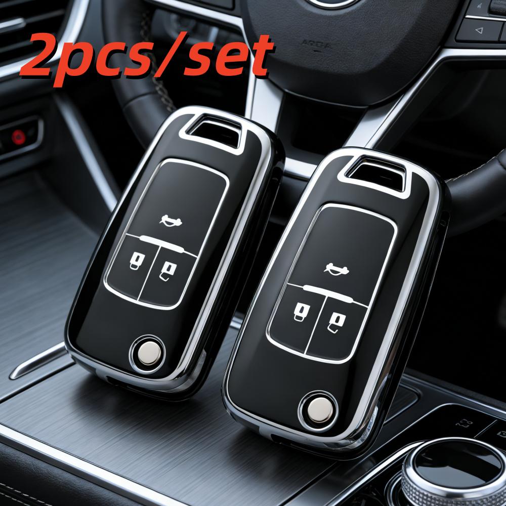 

2pcs Car Key Case Covers For Opel Astra Corsa Mokka Buick Chevrolet Cruze Aveo Malibu Trax Sail