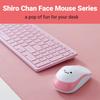 ELECOM 2.4G Wireless, Portable Mobile Smiley-Face Mouse for RightLeft Handed Use, IR LED, 1200 DPI 2.5 Years Long Battery Life, Silent Click
