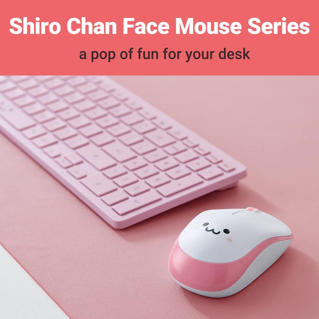 ELECOM Portable Mobile Mouse for Handed IR 1200 DPI Years Long Battery Silent Click 2.4G Wireless, Smiley-Face Right/Left Use, LED, 2.5 Life,