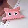 1pc Summer new cute cat scratch clip cartoon fresh hair clip, back of the head dished hair shark clip hair accessory