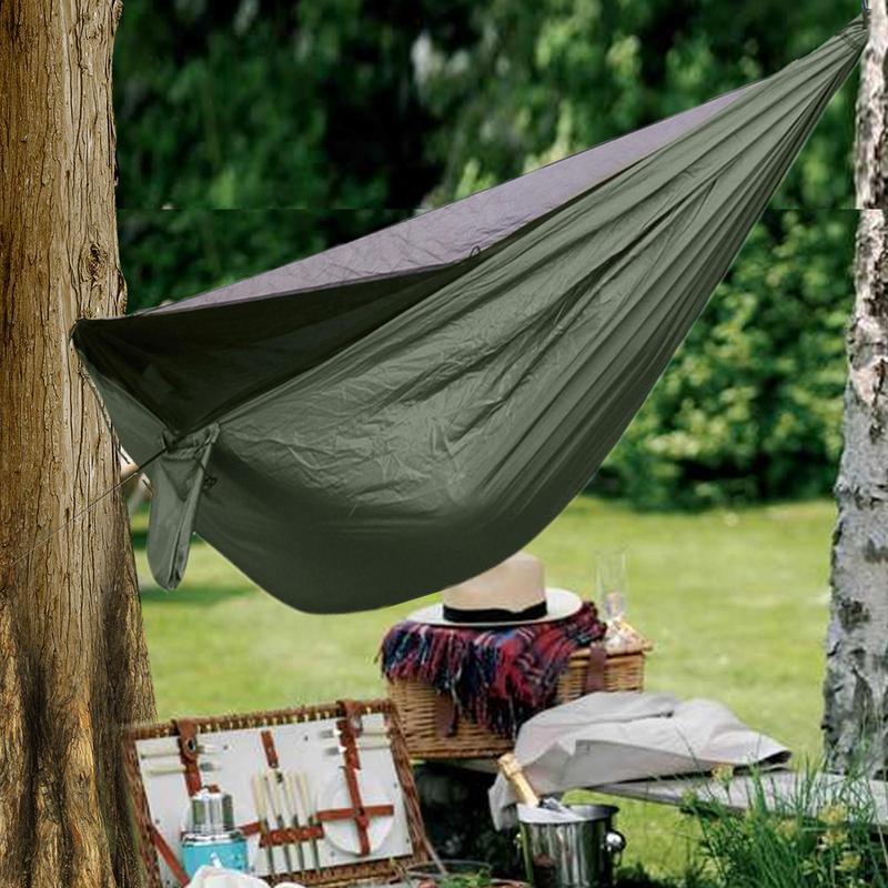 Fliegenhängematte Für Camping Leichte Schlafnetze Für Draußen Reisen Tragbare Leichte Hängematten Mit Fliegennetz Für