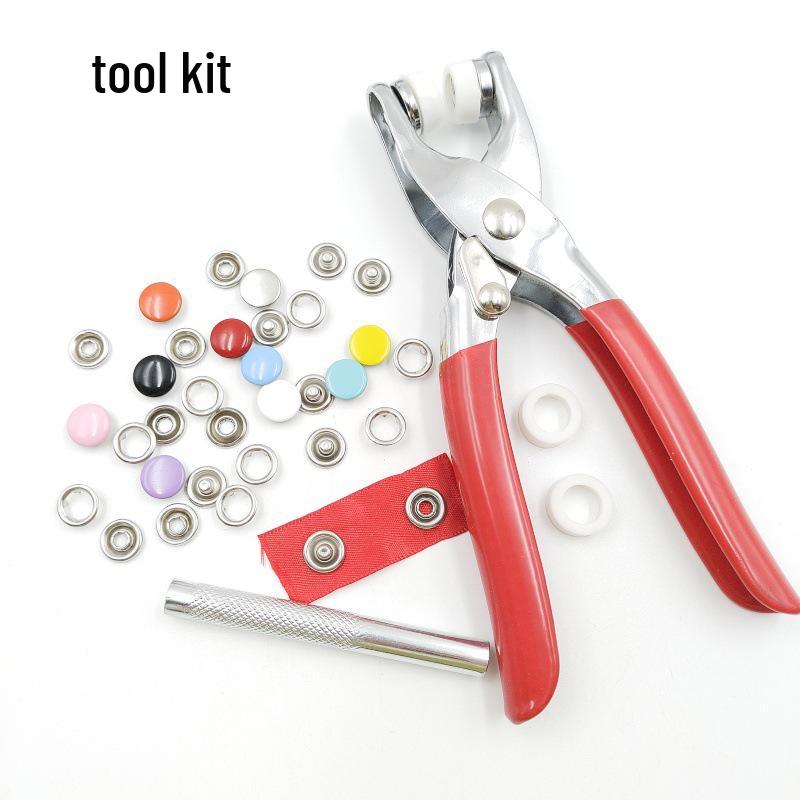 Colorful Five-Prong No-Sew Metal Snap Buttons for Baby and Mother Garments.