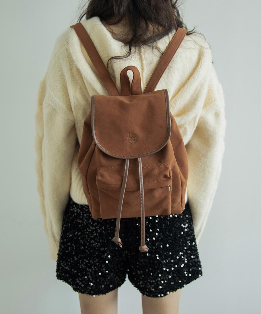 Iroco Suede Backpack _ Brown