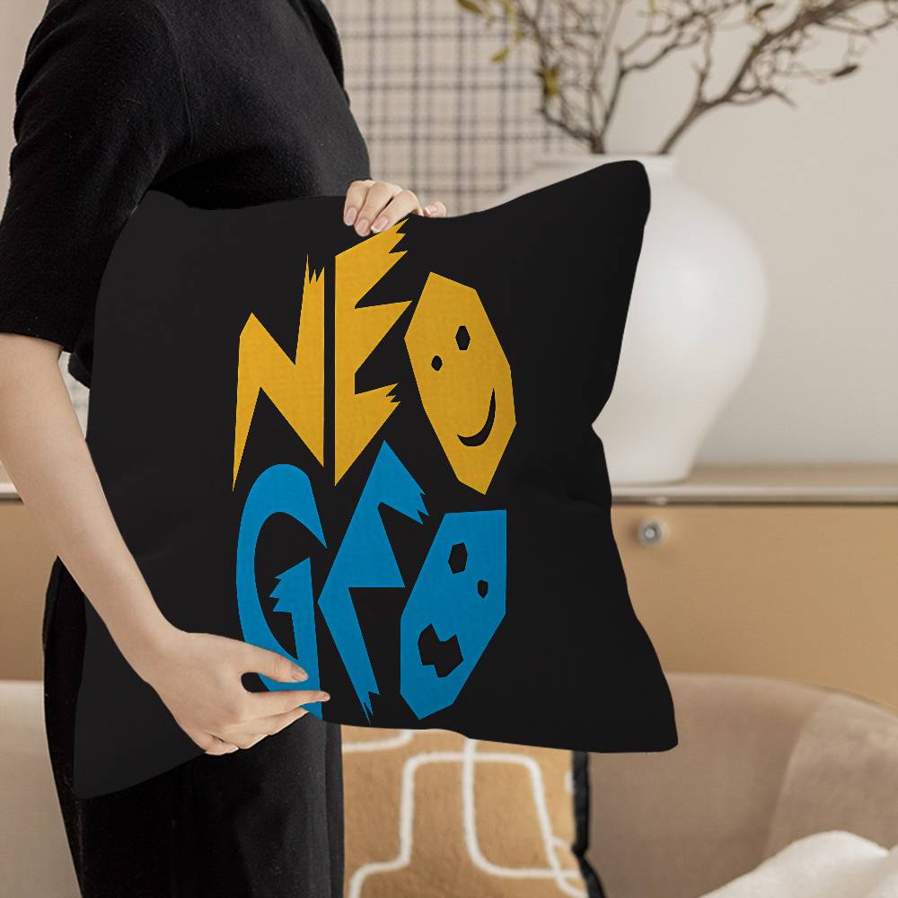 S-SNK N-Neogeo Neo Geo Pillow Gifts Home Office Furnishings Bedroom Sofa Car Cushion Cover case 45x45cm 12x12Inch