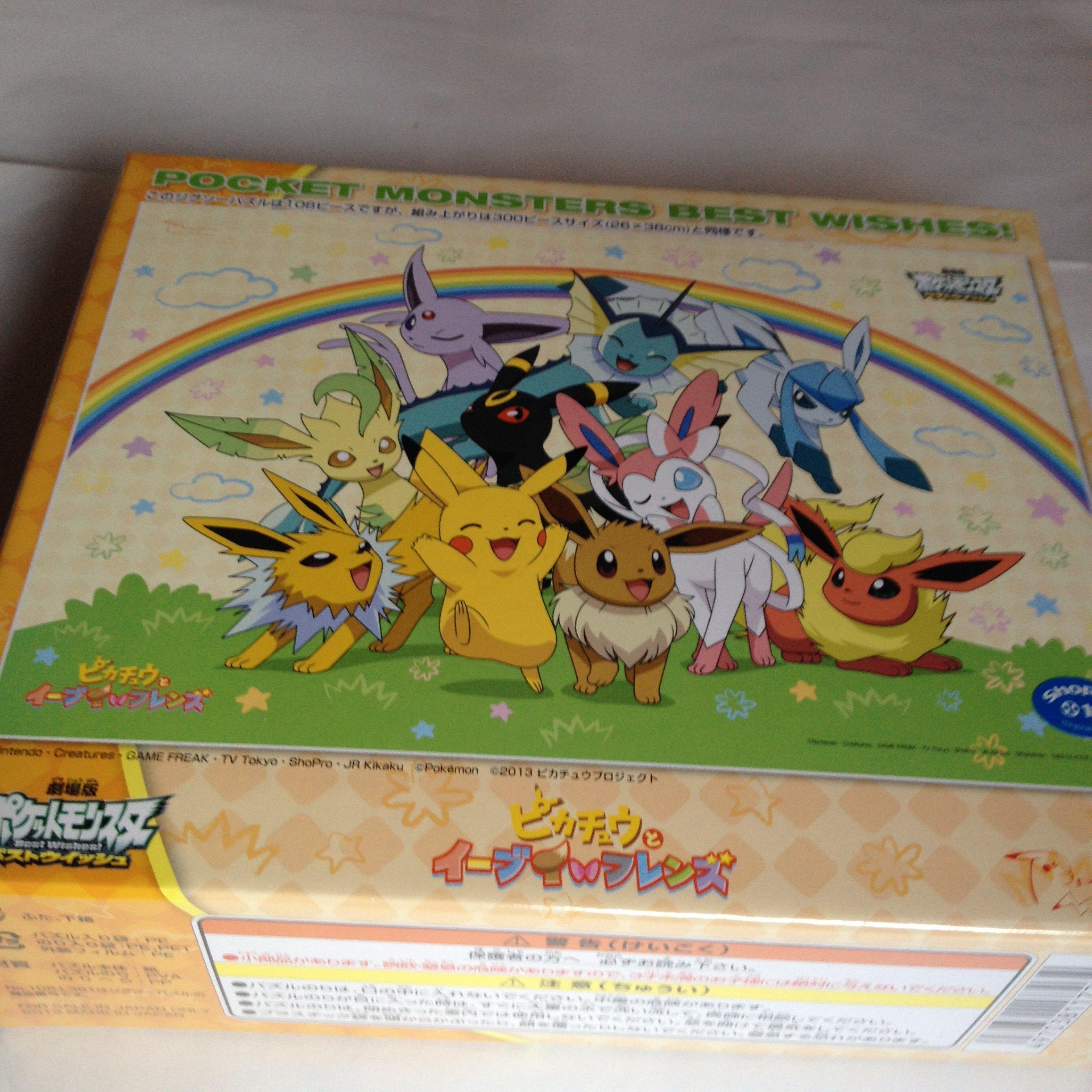 the Best Wishes Pikachu and Eevee Friends 108 Large Piece Puzzle Friends Eevee Friends Pokémon Movie - - Everyone s 108-L381