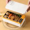 Portable Electric Lunch Box 1L Capacity Thermal Food Warmers Lunch Heating Box For Work School Camping And Home Use