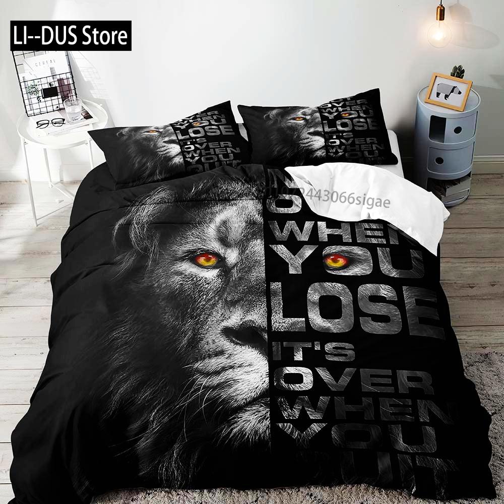 Tiger Bedding Set Duvet Cover Queen, Wildlife Animal Comforter Quilt Cover, Romantic Gifts for Him Men Boyfriend 2 Pillow Shams
