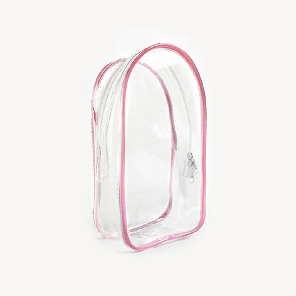 Colorful Transparent Protector Case Organizer Box for 17cm Labubu Plush Dolls Outdoor Display Bag With Keychain Doll Accessories