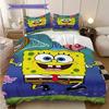 Spongebob Squarepants Movie Poster Threepiece Set 1 Duvet Cover 2 Pillowcase Without Core Christmas Birthday Gift Bedding Set