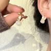 Fashion design sense Cute bunny fringed earrings Female creative sweet and cool exquisite stud earrings Versatile personality trendy earrings