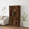 High Sideboard - Maison Exclusive - Smoked Oak - Engineered Wood - Anti-tip Wall Mounting