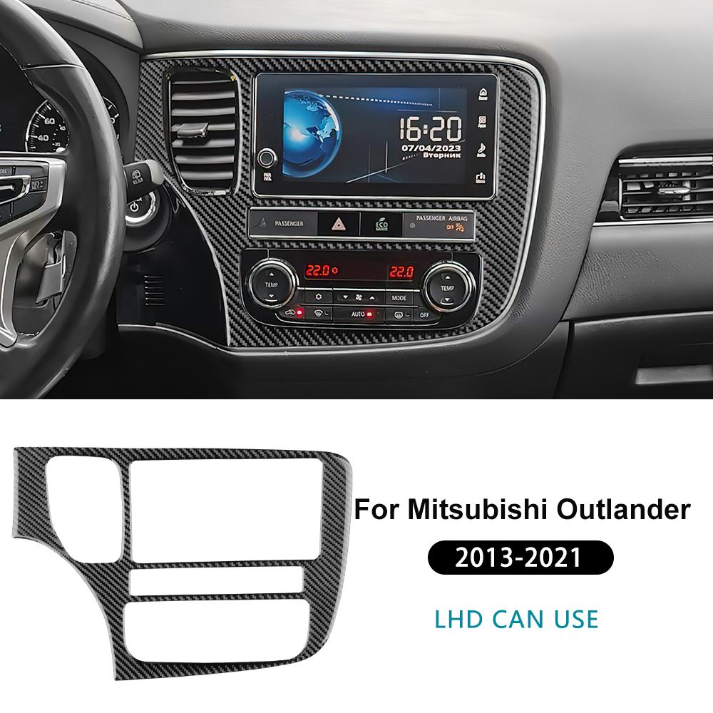 

Для Mitsubishi Outlander 2017 2018 2019 2020 2021 Наклейка из настоящего мягкого углеродного волокна LHD RHD Панель центральной консоли Внутренняя отделка