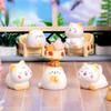 8Pcs Cartoon Mini Cat Miniatures Resin Animal Ornaments Fairy Garden Decoration Micro Landscape 