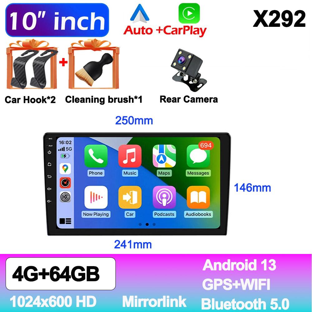 7"/9"/10" Universal Android 13 2Din Car Radio Autoradio 64G GPS Car Audio Carpaly Multimedia Player For Hyundai Nissan Toyota