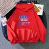Queen King Print Sweatshirts Couples Daily Casual Sporty Hooded Long Sleeve Pullover Woman Men Home Outdoor Comfort Warm Hoodies
