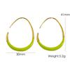 CARLIDANA Glossy Minimalist Water Drop Design Hoop Earrings Stainless Steel Gold Plated Jewelry Vintage Elegant Style For Women