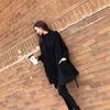 Hepburn Style Women's Loose Mid-Length Wool Coat for Autumn and Winter