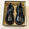 Big head lace-up small leather shoes women's 2025 spring new platform versatile British college style retro jk loafer single shoes