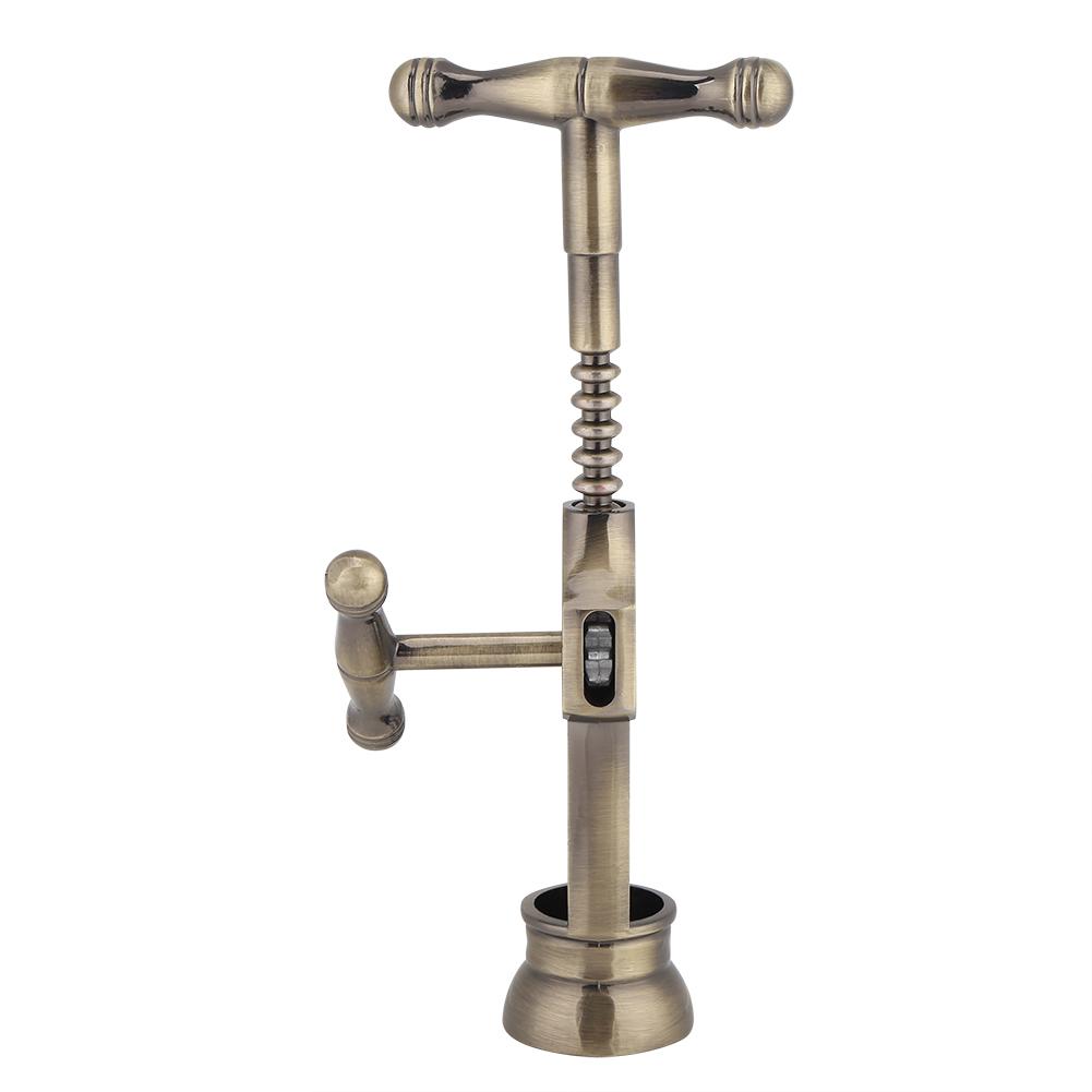 Portabel Retro Rödvinflasköppnare Korkskruv Korkdragare Barverktyg