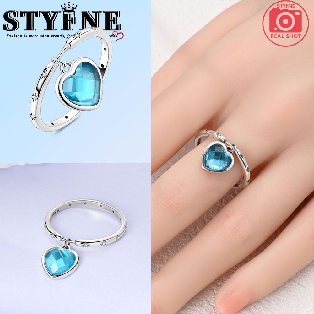 Valentine Day Engagement Ring copper Heart, Red, Pink, White, Blue Ring for Women Holiday Jewellery Gift High Quality