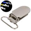 20pcs Metal Material Suspender Snap Silver Duckbill Shape Clips  Clothes Decoration