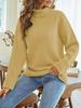 2024 Hot-Selling European & American Women's Autumn/Winter High Collar Plush Sweater Pullover