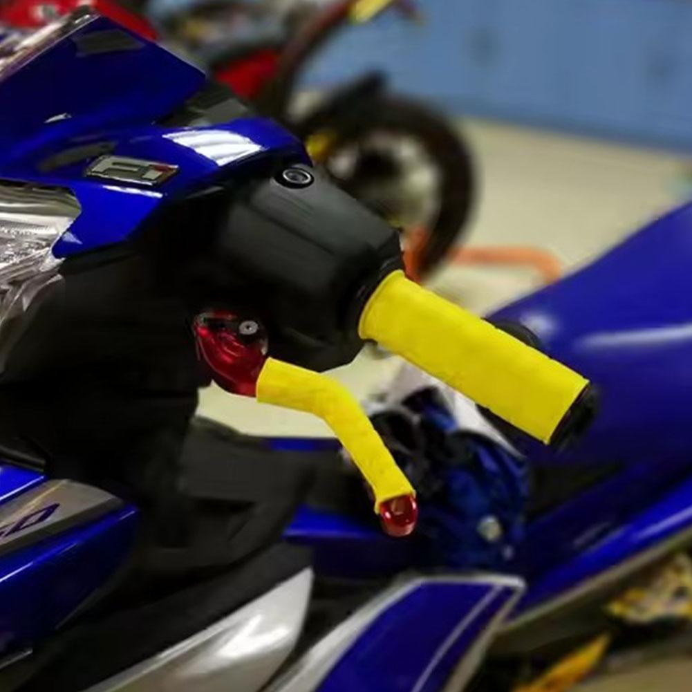 Universal Motorcycle Handlebar Grip Brake Clutches Lever Cover Protector Soft Rubber Bar Brake Handle Silicone Sleeve Tool