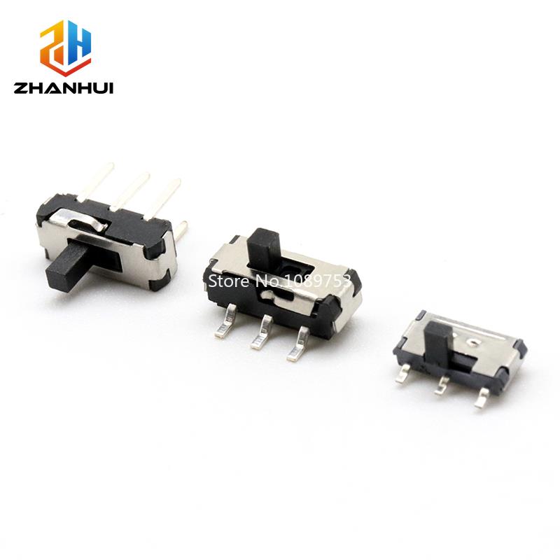 10PCS Mini Slide Switch DIP PCB Toggle Switch SPST SPDT 2/3 Pin Tactile Switch for Electronic Projects