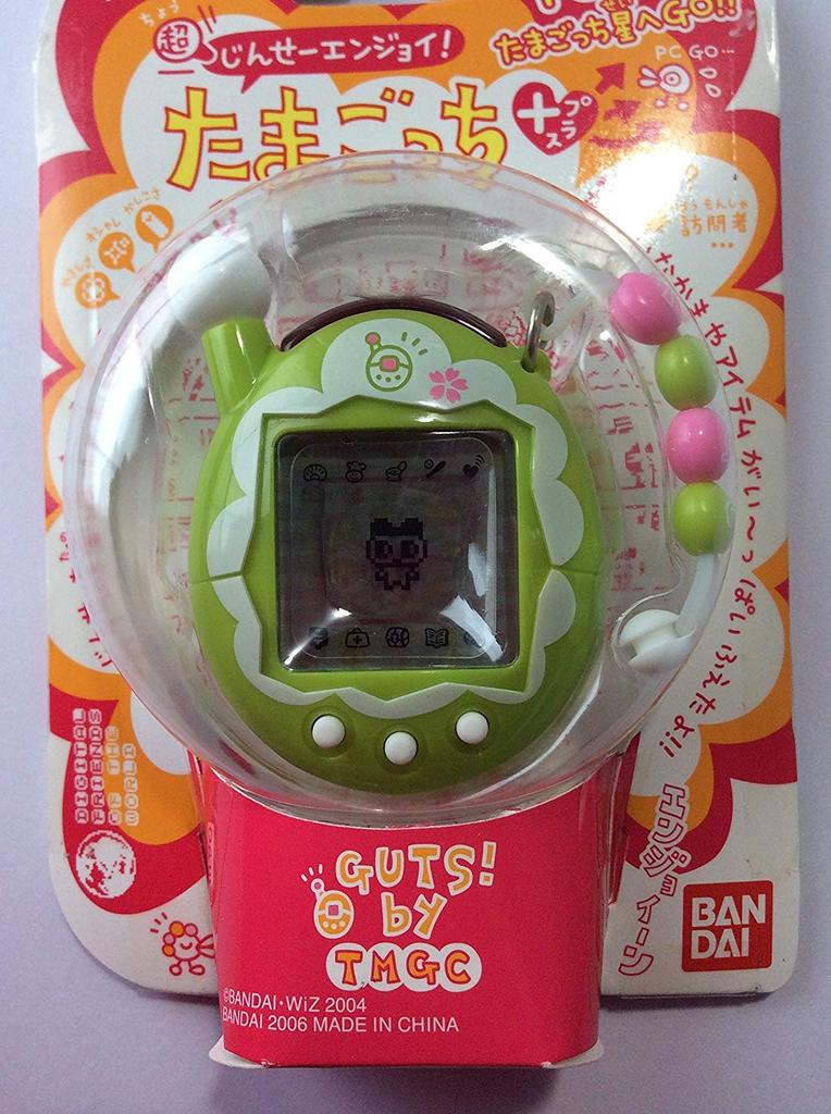 Bandai Super Life Enjoy! Tamagotchi Plus Matcha Frill with Original Bag