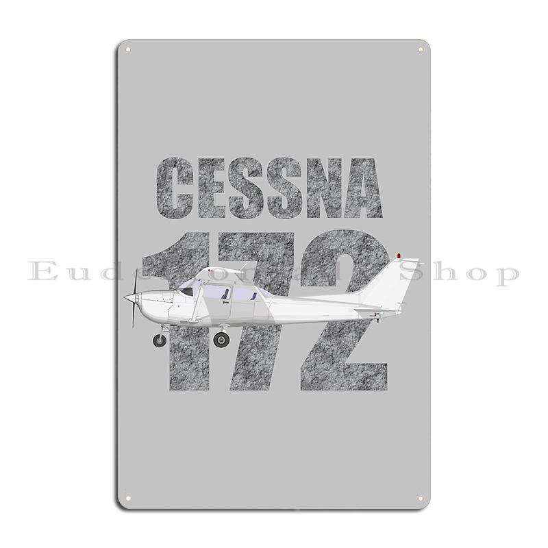 Cessna 172 Skyhawk Cirrus SR22 Cessna 182 Skylane "Since 1956" Vintage Retro Design Metal Cave Vintage Plates Tin Sign Posters