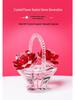 Crystal Flower Basket Ornament for Living Room, Wine Cabinet, Wedding, Teacher's Gift, Mother's Day, Dressing Table, or Car Decoration