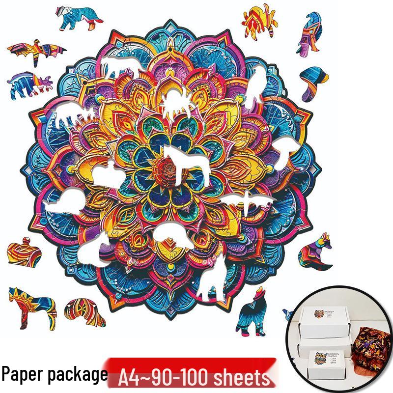 Irregular Animal Dog Penguin Wooden Puzzle in Stock