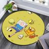 Adventure Time2 Round Area Rug,Carpet Rug for Living Room Bedroom Sofa Playroom Decor,Non-slip Floor Mat