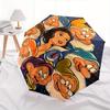 Disney Snow White, Seven Dwarfs Automatic Open/Close Umbrella - Cute Umbrella with Cute Design, Portable 3-Fold Compact Umbrella for Men & W