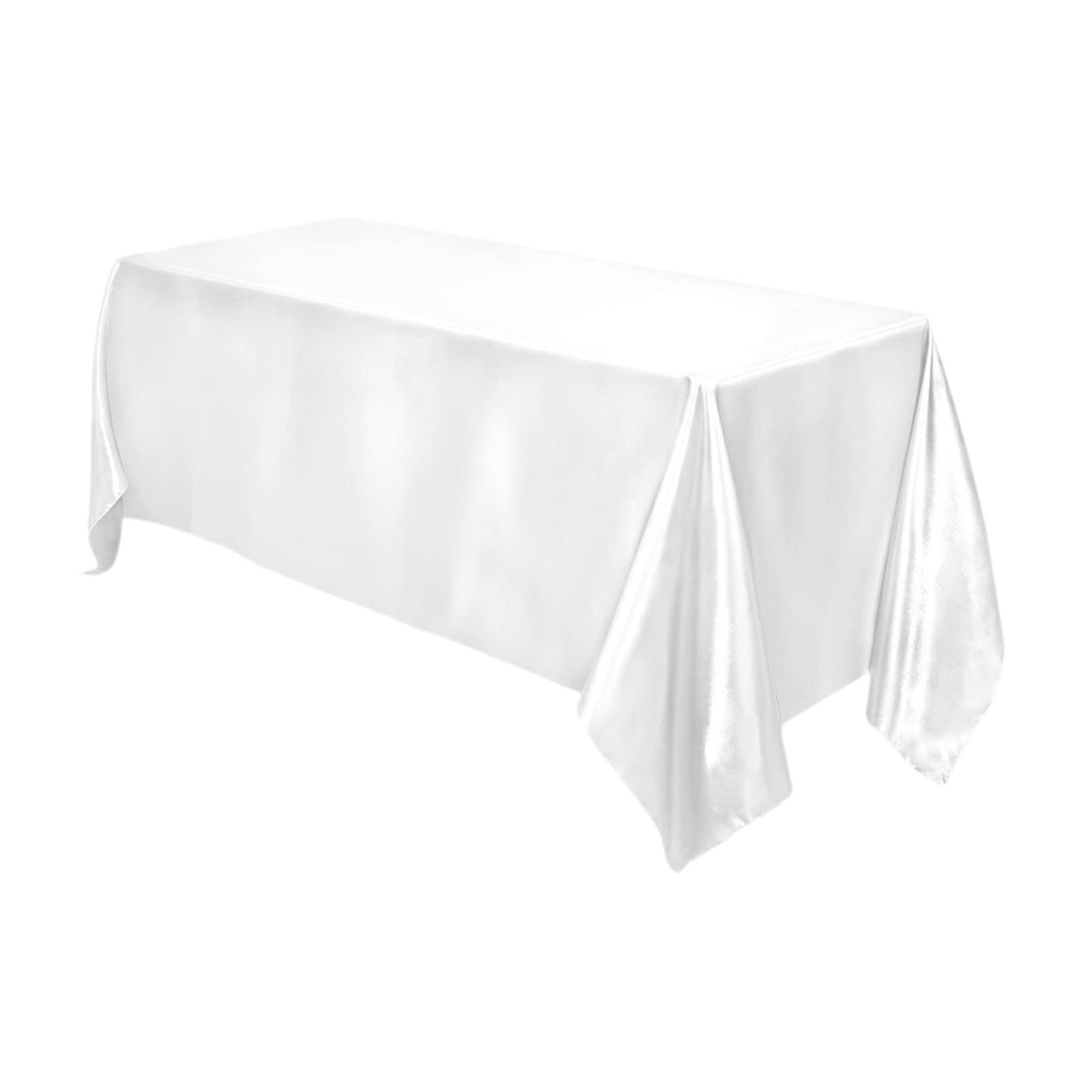 

Прямоугольная скатерть Современная Роскошная Практичная Легкая Накладка на стол для Банкетов Мероприятий Семейных Посиделок Кафе Домов белый