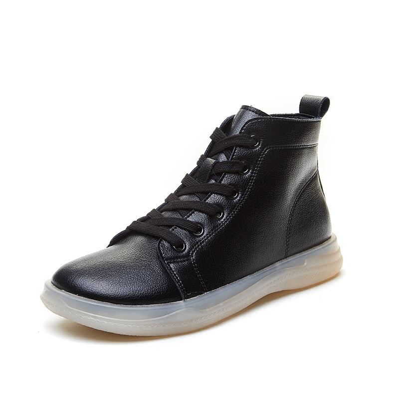 Leather soft-soled small short boots women's four-season soft leather high-top beef tendon sole beige women's boots soft-soled wear-resistant shoes 