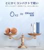 Epeios Sonic Elektrische Zahnbürste, Tragbar, Reiseetui, Ersatz-Bürstenköpfe, 60 Tage Nutzung, Typ-C Wiederaufladbar, Perfekt für Reisen, Geschenk, OKare!