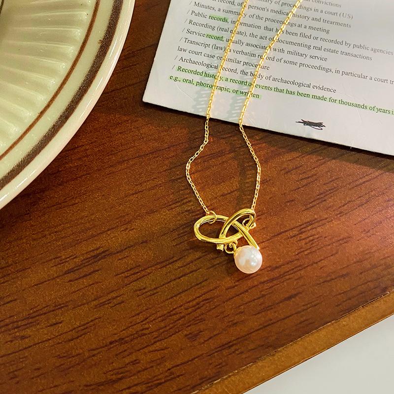 

Модное ожерелье из витого жемчуга для женщин, легкая роскошь и роскошь, новая летняя цепочка для воротника