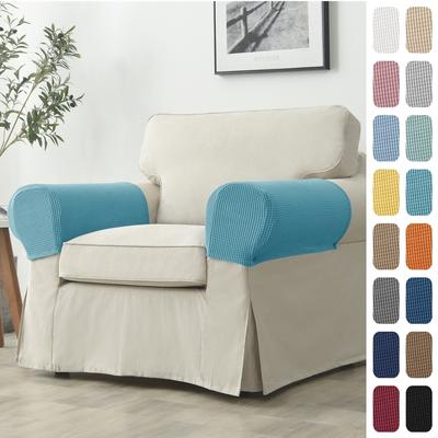 2 adet/takım Kanepe Kol Dayama Kapağı Polar Polar Elastik Kanepe Koltuk Kol Koruyucu Kılıf Streç Kaymaz Çıkarılabilir Kollar Slipcover
