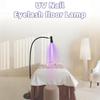 Adjustable UV LED Floor Lamp for Eyelash Extensions - 5/10W Quick-Dry Glue Curing Light