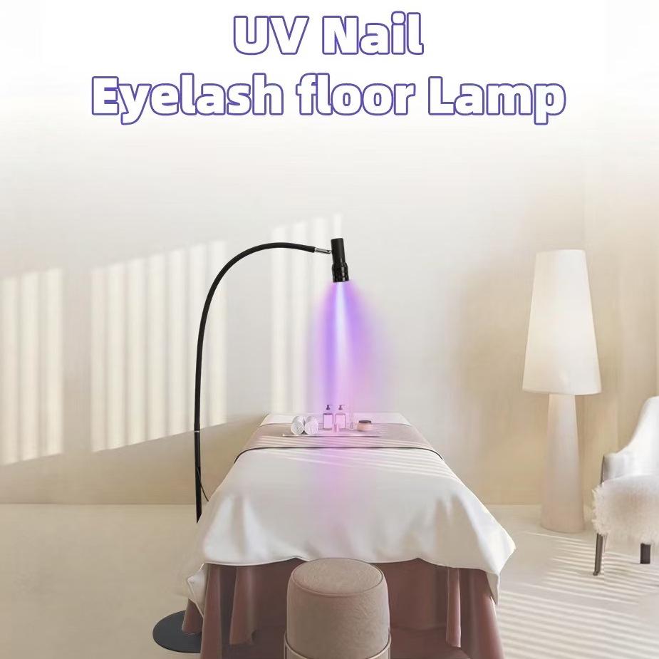 

Adjustable UV LED Floor Lamp for Eyelash Extensions - 5/10W Quick-Dry Glue Curing Light 5W (EU) Single Lamp
