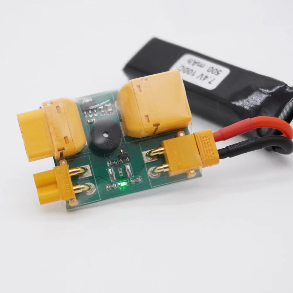 Model Aircraft XT30/XT60 Short Circuit Protector for Racing Drone Assembly with Speaker Alarm
